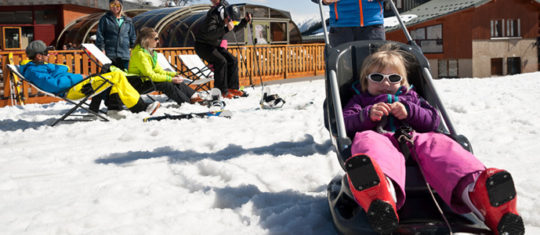 vacances au ski avec un bebe